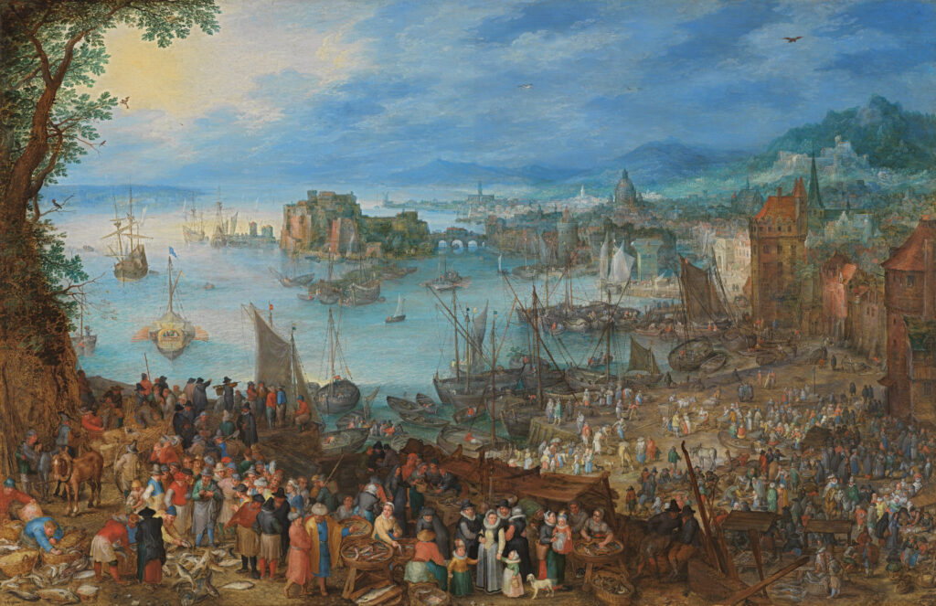 Great Fish Market (1603) de Jan Brueghel the Elder